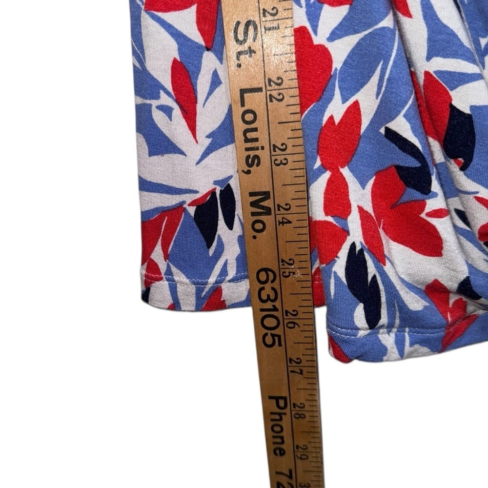 Lauren Ralph Lauren Floral Wrap Style Long Sleeve Top Size L Stretch - Picture 8 of 10